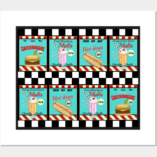 Retro Diner Signs / Food Posters and Art